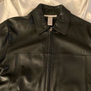 Perry Ellis Men’s Leather Jacket, SZ Large